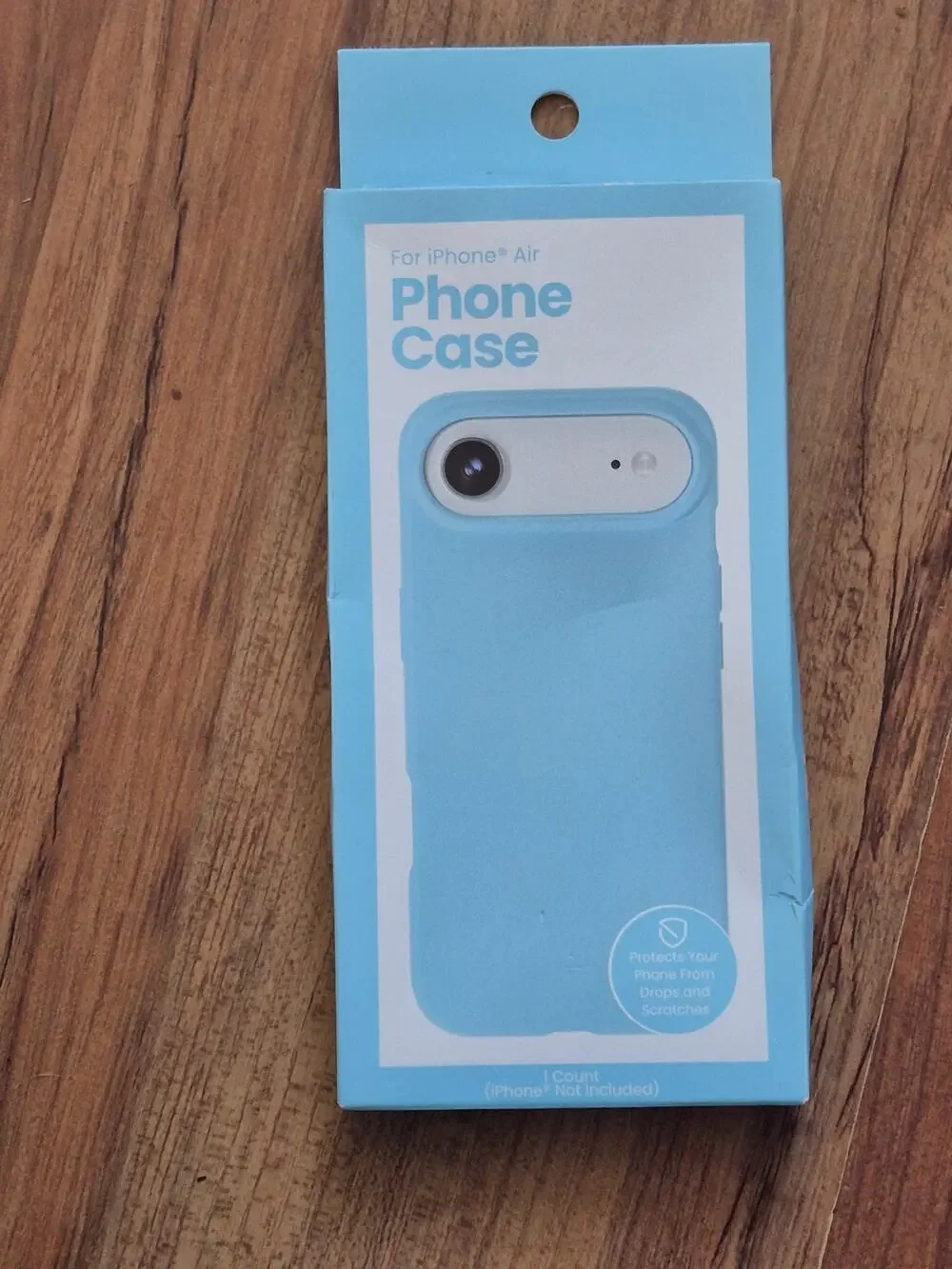 Phone Case for iPhone Air – Slim Clear TPU Wireless Charging Compatible Blue S13
